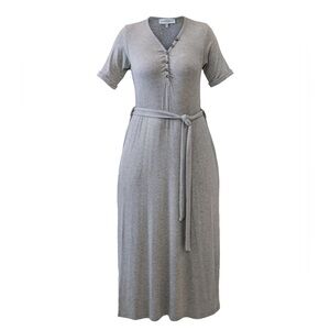 Gray Midi Dress
